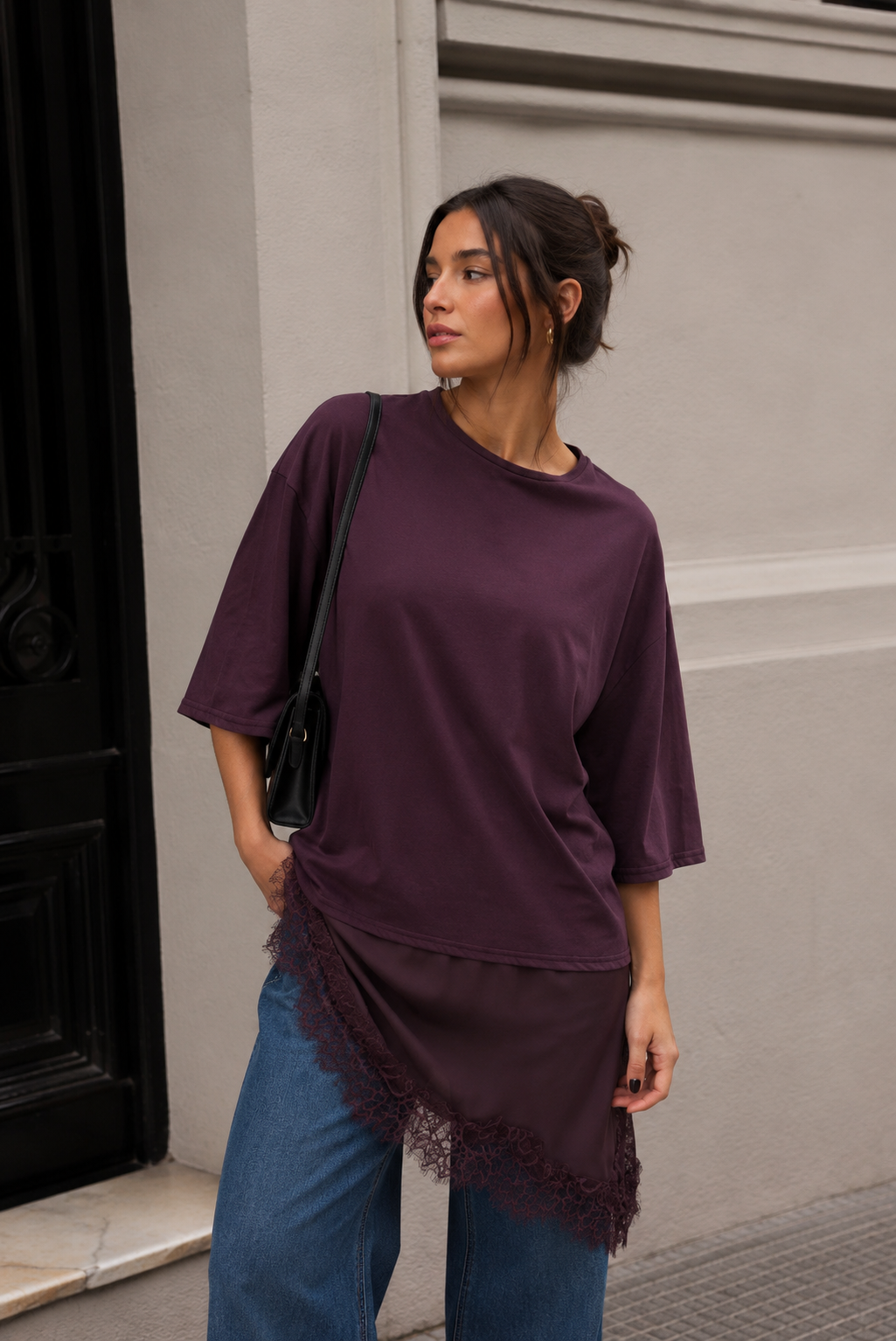 Remera encaje